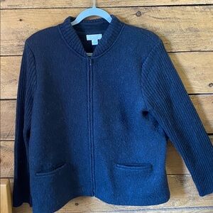 Christopher & Banks Gray Knit Sweater